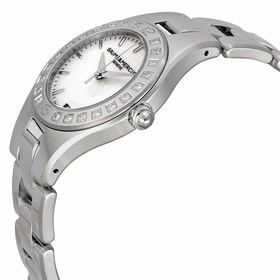 Baume and Mercier Linea Mother of Pearl Dial Stainless Steel Diamond Ladies Watch 10072