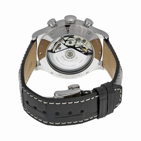 Baume et Mercier Capeland Chronograph Black Dial Black Leather Men's Watch M0A10168