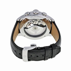 Baume Et Mercier Capeland Chronograph Black Dial Black Leather Men's Watch Moa10211