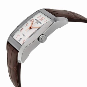 Baume et Mercier Classima Silver Dial Brown Leather Watch MOA10156