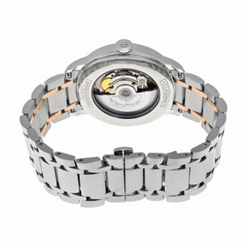 Baume et Mercier Classima Silver Opaline Dial Stainless Steel and 18K Rose Gold Men's Watch 10217
