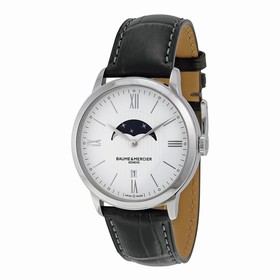 Baume et Mercier Classima White Dial Moonphase Men's Watch 10219