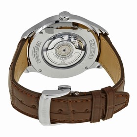 Baume et Mercier Clifton Automatic Silver Dial Brown Leather Watch MOA10205