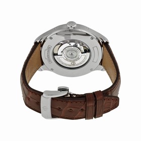Baume et Mercier Clifton Grey Dial Brown Leather Men's Watch MOA10213