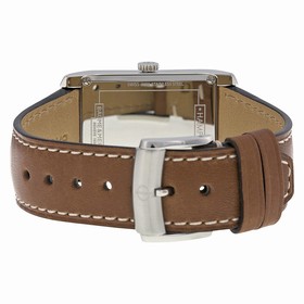 Baume et Mercier Hampton White Dial Brown Leather Men's Watch 10153