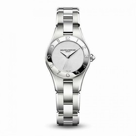 Baume et Mercier Linea Silver Dial Stainless Steel Ladies Watch 10138