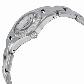 Baume et Mercier Linea Silver Dial Stainless Steel Diamond Ladies Watch MOA10078