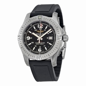 Beitling Colt Chronograph Black Dial Black Rubber Men's Watch A7438811-BD45BKPD