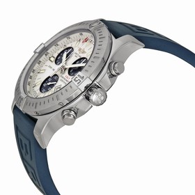 Beitling Colt Chronograph White Dial Blue Rubber Men's Watch A7338811-G790BLPT3