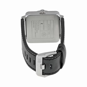 Bell & Ross Aviation Automatic Black Dial Square Black Leather Men's Watch BR0396-SI-ST
