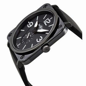 Bell & Ross Aviation Black Dial Ceramic Case Unisex Watch BRS-BL-MATCER