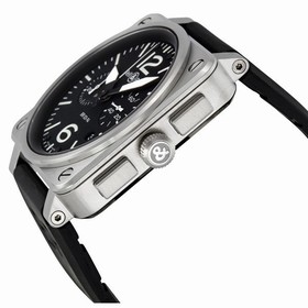 Bell & Ross Aviation Black Dial Chronograph Automatic 42MM Men's Watch BR-03-94-STEEL
