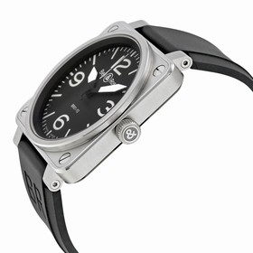 Bell & Ross Aviation Black Dial Steel Case Automatic 46 MM Men's Watch BR01-92-STEEL