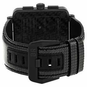 Bell & Ross Aviation Black Phantom Dial Carbon Fiber Rubber Men's Watch BR0194-CA-FIBER-PH