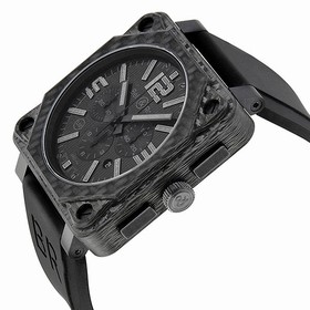 Bell & Ross Aviation Chronograph Automatic Carbon Fiber Men's Watch BR0194-CA-FIBER-PH