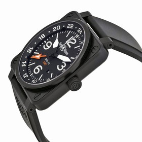 Bell & Ross Aviation GMT Black Dial Automatic 46MM Men's Watch BR-01-93-GMT