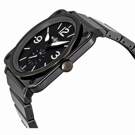Bell & Ross Black Dial Black Ceramic Unisex Watch BRS-BL-CER