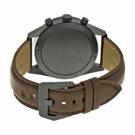 Bell & Ross Black Dial Chronograph Brown Leather Automatic Men's Watch BRV126-BL-CA-SCA