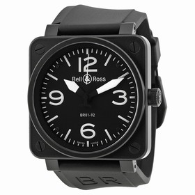 Bell & Ross Black Dial Stainless Steel Men's Watch BR0192-BL-CA