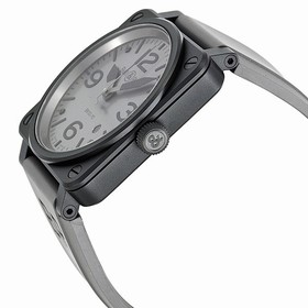 Bell & Ross Commando Automatic Grey Dial Matte Black PVD Men's Watch BR0392-COMMANDO