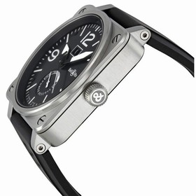 Bell & Ross Grande Date and Reserve De Marche Automatic Men's Watch BR0390-BL-ST