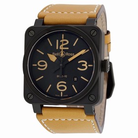 Bell & Ross Instrument Heritage Black Dial Automatic 42MM Men's Watch BR-03-92-HERITAGE
