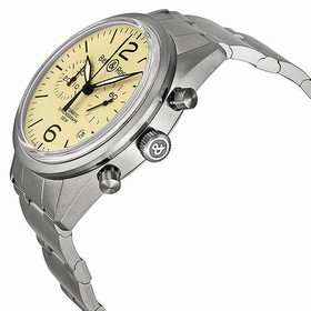 Bell & Ross Original Automatic Chronograph Beige Dial Men's Watch BR126-BEI-ST-SS