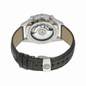 Bell & Ross Vintage Officer Silver Dial Stainless Steel Grey Leather Men's Watch BRG126-WH-ST-SCR