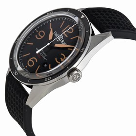 Bell & Ross Vintage Sport Black Dial Black Rubber Men's Watch RBRV123-ST-HER-SRB