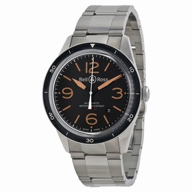 Bell & Ross Vintage Sport Black Dial Stainless Steel Men's Watch BRV123-ST-HER-SST