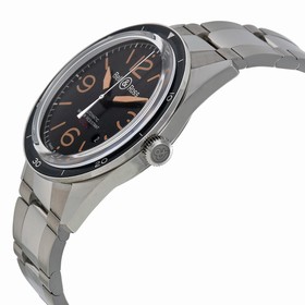Bell & Ross Vintage Sport Black Dial Stainless Steel Men's Watch BRV123-ST-HER-SST
