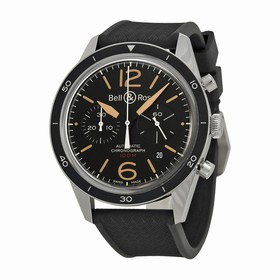 Bell & Ross Vintage Sport Heritage Black Dial Automatic Men's Watch BRV126-ST-HER-SRB