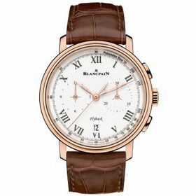 Blancpain Chronograph Flyback Pulsometre Whit Dial Men's Watch 6680F-3631-55B
