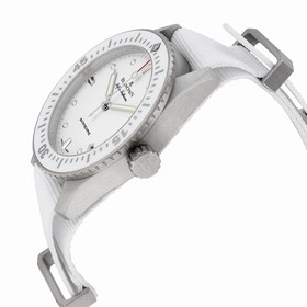 Blancpain Fifty Fathoms Bathyscaphe Automatic White Dial White Fabric Ladies Watch 5100-1127-NAWA