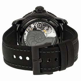 Blancpain Fifty Fathoms Black Dial Black PVD Stainless Steel Fabric Automatic Men's Watch 5015-11C30-52