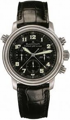 Blancpain Le Brassus Black Dial Stainless Steel Black Leather Men's Watch 2086F-1