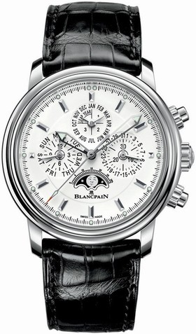 Blancpain Leman Automatic Chronograph White Dial Men's Watch 2685F-1127-53B