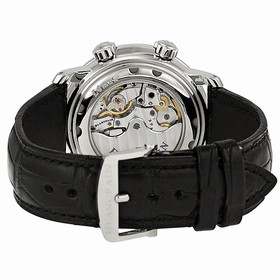 Blancpain Leman Black Dial Chronograph Black Leather Automatic Men's Watch 2041-1130-53B