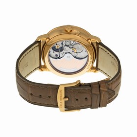 Blancpain Villeret Complete Calendar 8 Days Black Dial Brown Leather Men's Watch 6639-3637-55B