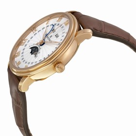 Blancpain Villeret Moonphase & Complete Calendar Automatic Oplaine Dial Brown Leather Men's Watch 6664-3642-55B