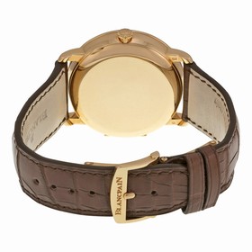 Blancpain Villeret Moonphase & Complete Calendar Automatic Oplaine Dial Brown Leather Men's Watch 6664-3642-55B