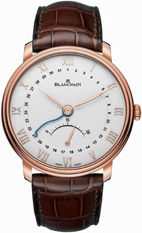 Blancpain Villeret Ultra Slim Silver Dial 18K Rose Gold Men's Watch 6653Q-3642-55B