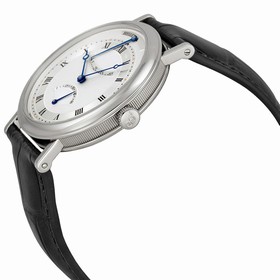 Breguet Classique Automatic Ultra Slim Silver Dial Black Leather Men's Watch 5207BB129V6
