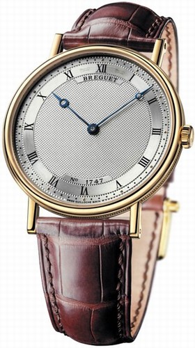 Breguet Classique Automatic Ultra Slim Silver Dial Brown Leather Men's Watch 5157BA119V6