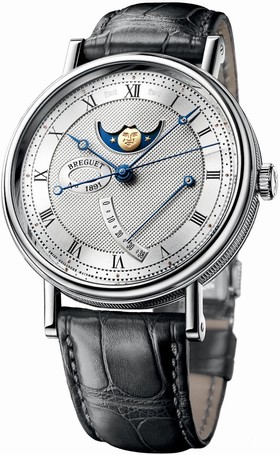 Breguet Classique Moonphase Silver Dial Men's Watch 7787BB/12/9V6