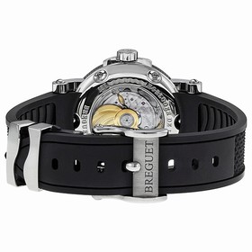 Breguet Marine Automatic Black Dial Black Rubber Strap Men's Watch 5817ST925V8