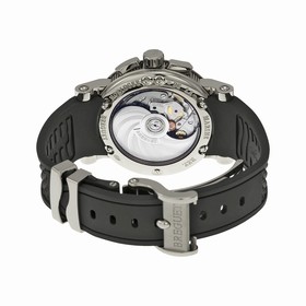 Breguet Marine Silver Dial Black Rubber 18kt White Gold Men's Watch 5827BB125ZU