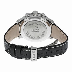 Breguet Transatlantique Type XXI Flyback Ruthenium Dial Brown Leather Automatic Men's Watch 3810ST929ZU