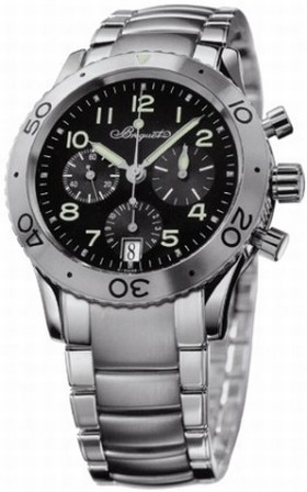 Breguet Type XX Transatlantique Black Dial Men's Watch 3820STH2SW9