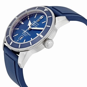 Breitlign Superocean Heritage 46 Automatic Blue Dial Blue Rubber Men's Watch A1732016-C734BLPT